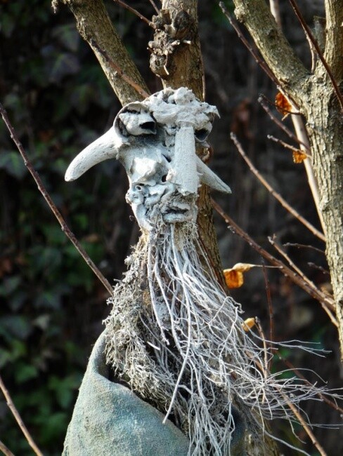 Sculpture titled "Millaris" by Claude Brugeilles, Original Artwork, Wood