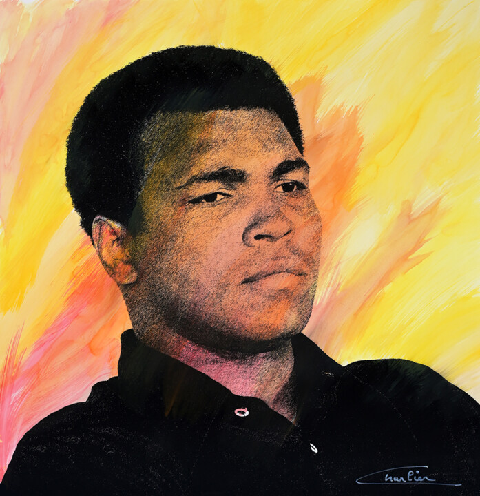 Photography titled "Muhammad Ali Waterc…" by Claude Charlier, Original Artwork, Analog photography