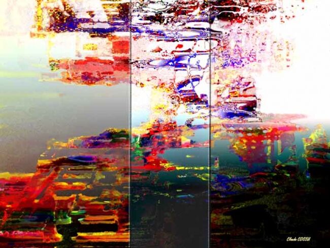 Digitale Kunst getiteld "Passages" door Claude Cossu, Origineel Kunstwerk