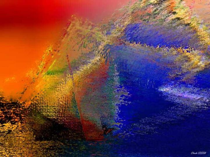 Arte digitale intitolato "Atmosphères" da Claude Cossu, Opera d'arte originale, Pittura digitale