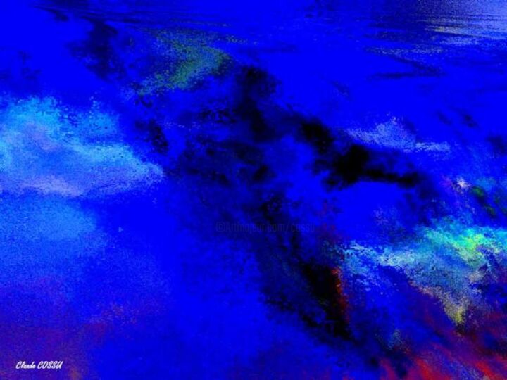 Arte digitale intitolato "Blues pour Marina" da Claude Cossu, Opera d'arte originale