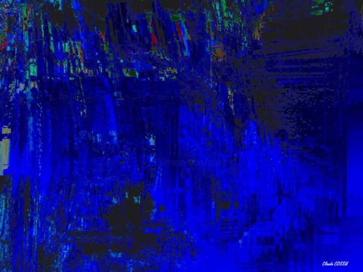 Цифровое искусство под названием "Buffalo Blues" - Claude Cossu, Подлинное произведение искусства, Цифровая живопись