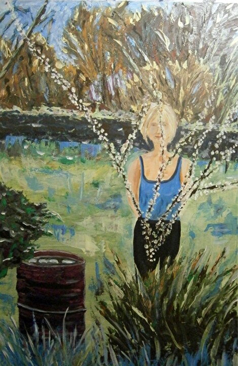 Painting titled "marie-a-fabgregues.…" by Claude Degret, Original Artwork, Oil