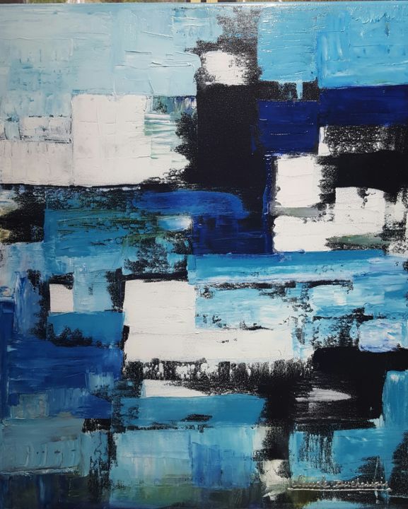 Peinture intitulée "DOCKS" par Claude Duchossois, Œuvre d'art originale, Autre