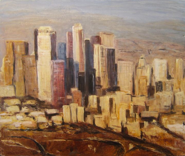 Картина под названием "Manhattan" - Emma, Подлинное произведение искусства