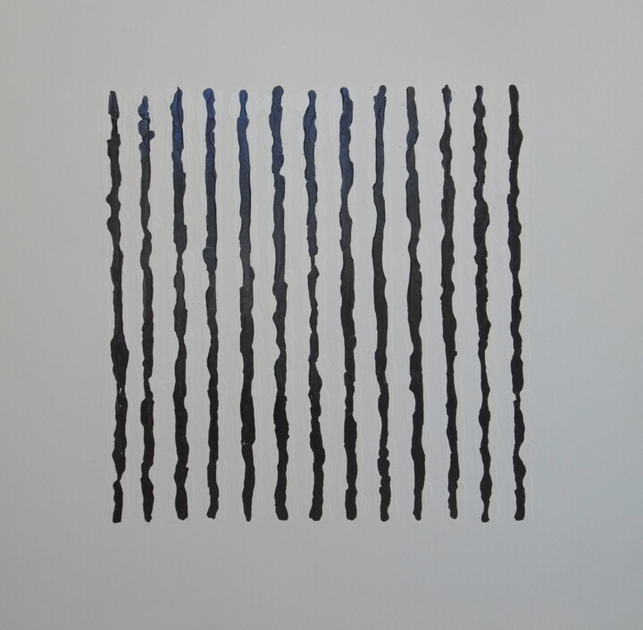 Peinture intitulée "black and white 05" par Claude Goasguen, Œuvre d'art originale, Acrylique