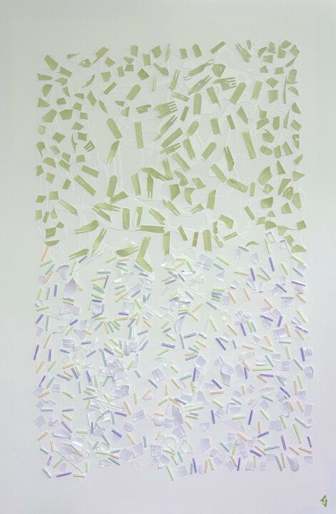 Peinture intitulée "fini le plastique v…" par Claude Goasguen, Œuvre d'art originale, Acrylique