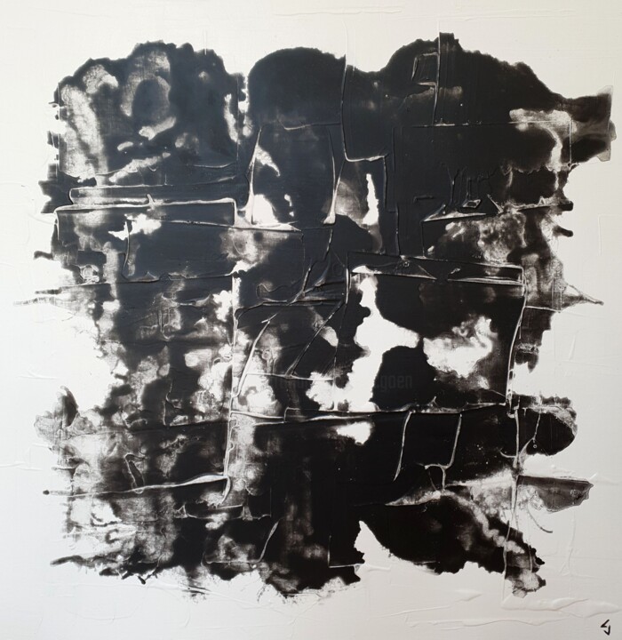 Peinture intitulée "black and white 20" par Claude Goasguen, Œuvre d'art originale, Acrylique