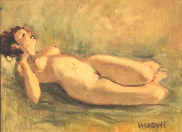 Painting titled "en la lumière" by Claude Hardenne, Original Artwork