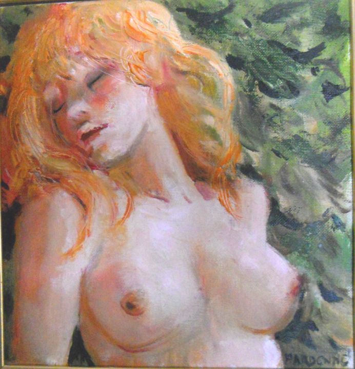 Painting titled "au soleil" by Claude Hardenne, Original Artwork