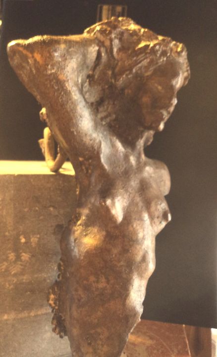 Sculptuur getiteld "Dame" door Claude Hardenne, Origineel Kunstwerk, Bronzen
