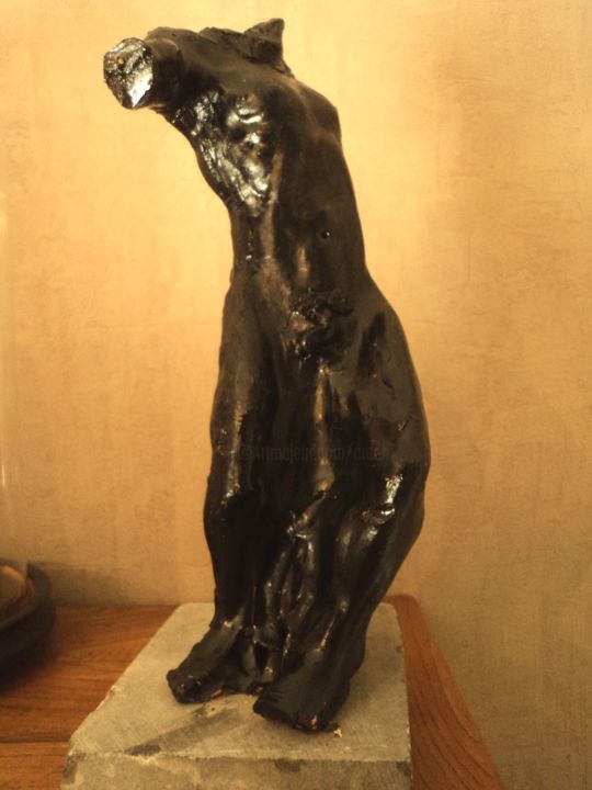 Sculpture titled "mouvement de danse" by Claude Hardenne, Original Artwork, Clay