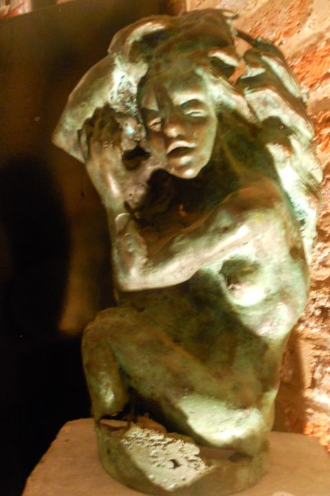 Sculpture intitulée "Lumineuse" par Claude Hardenne, Œuvre d'art originale, Bronze