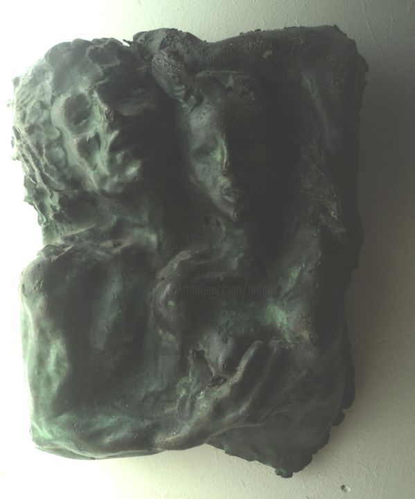 Skulptur mit dem Titel "COUPLE 13" von Claude Hardenne, Original-Kunstwerk, Bronze