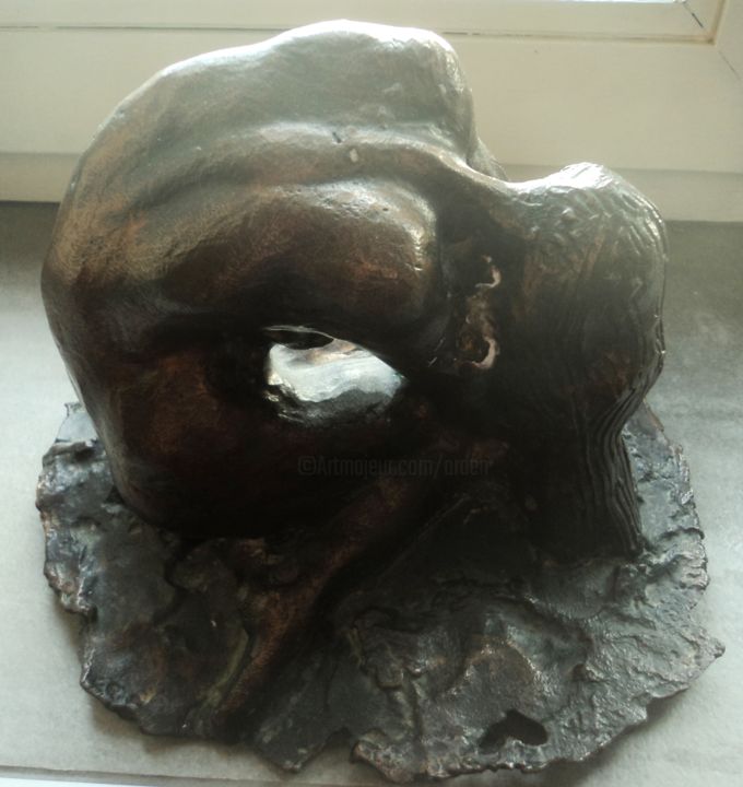 Escultura titulada "pose 4" por Claude Hardenne, Obra de arte original, Bronce