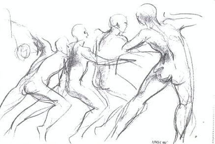 Painting titled "MOUVEMENT" by Claude Hardenne, Original Artwork