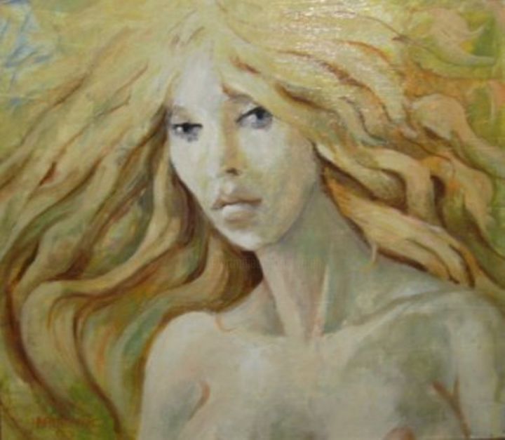 Ζωγραφική με τίτλο "blondeur" από Claude Hardenne, Αυθεντικά έργα τέχνης