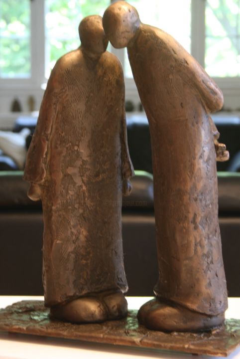 Sculptuur getiteld "LE SECRET" door Claude Hazanavicius, Origineel Kunstwerk