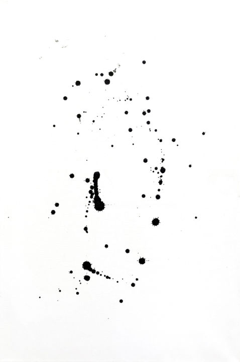 Peinture intitulée "Big Bang theory, la…" par Claude-Lise Marembert, Œuvre d'art originale, Encre