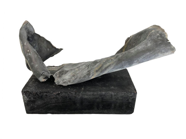 Sculpture titled "Essor" by Claude-Lise Marembert, Original Artwork, Metals