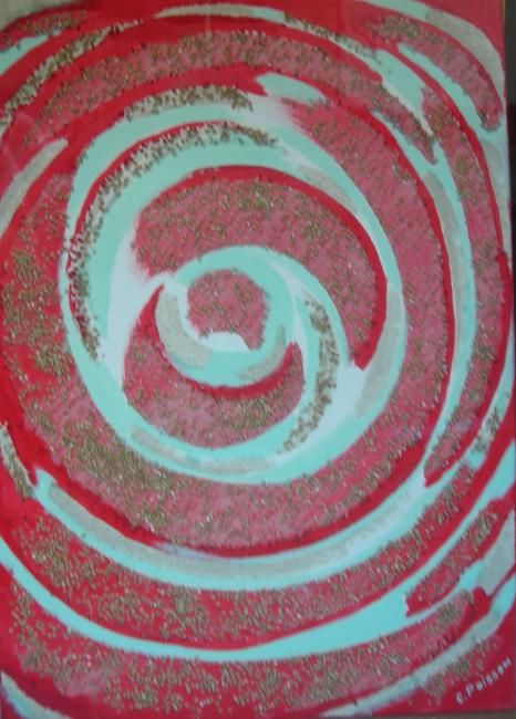 Painting titled "spirale 2012" by Claude Poisson, Original Artwork