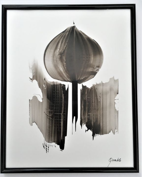 Картина под названием "Quentelo  2 Encre A…" - Claude Quentelo, Подлинное произведение искусства, Чернила