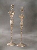 Sculptuur getiteld "MARCEL ET MAU" door Claude Roy, Origineel Kunstwerk, Metalen