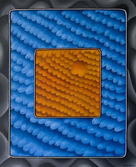 Peinture intitulée "Contraste" par Claude Saidou, Œuvre d'art originale,