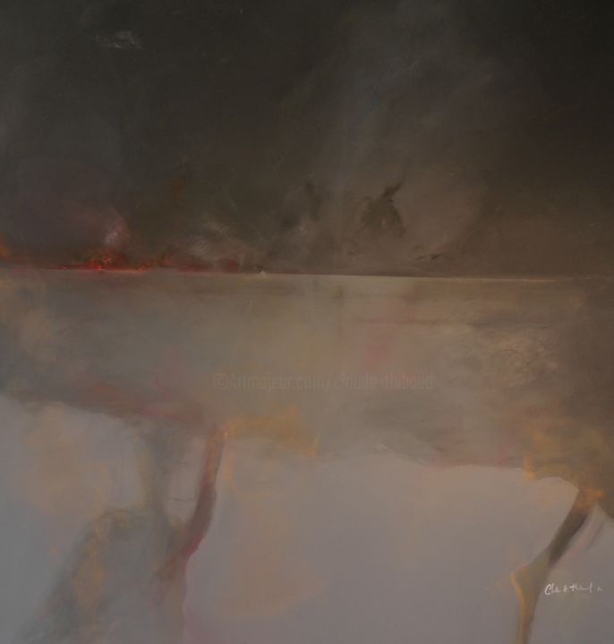 Картина под названием "TERRE BRULÉE / BURN…" - Claude André Thibaud, Подлинное произведение искусства, Акрил Установлен на П…