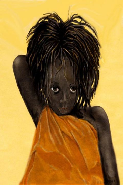 Peinture intitulée "NAOMI" par Claude Arango, Œuvre d'art originale