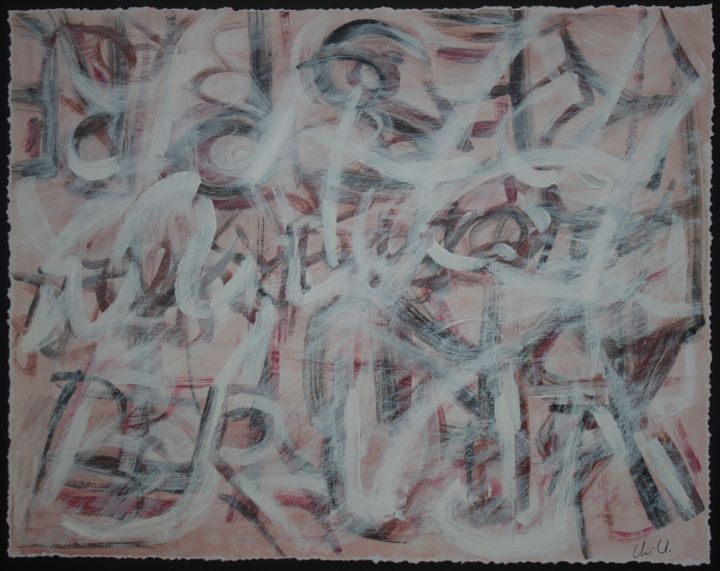 Malerei mit dem Titel "RESPIRE" von Claude Conte, Original-Kunstwerk, Acryl