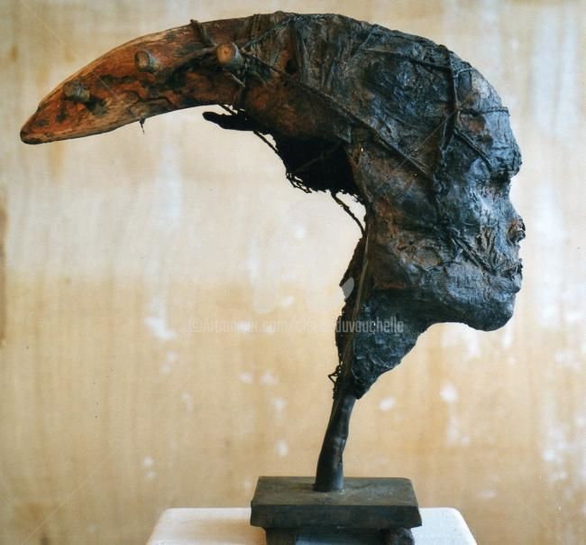 Sculpture intitulée "PAK" par Claude Duvauchelle, Œuvre d'art originale, Techniques mixtes