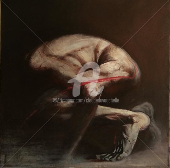 Pintura titulada "Animalité IV (Versi…" por Claude Duvauchelle, Obra de arte original, Acrílico Montado en Bastidor de camil…