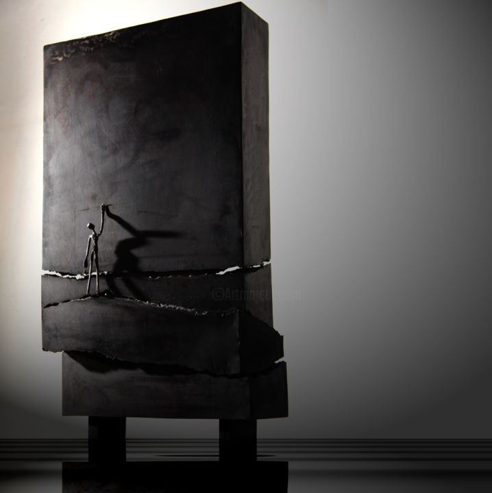 雕塑 标题为“Quo Vadis” 由Claude Tièche, 原创艺术品, 金属