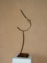 Sculpture titled "SEIN" by Claude Valois, Original Artwork, Metals