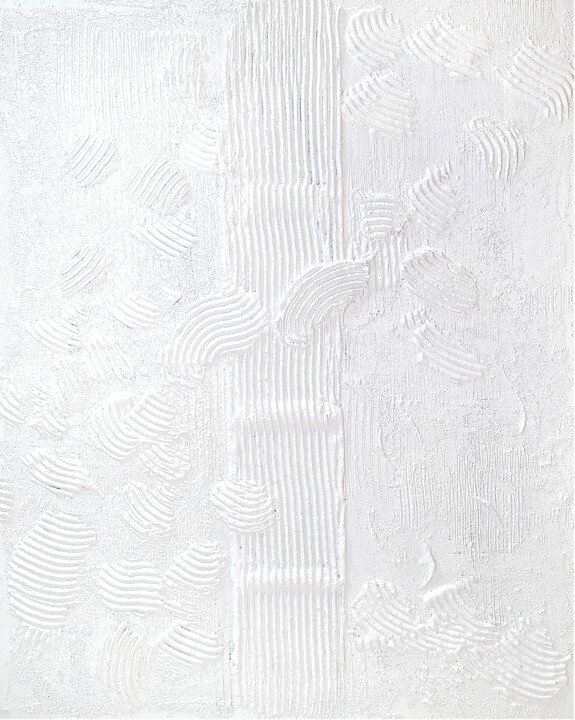 Peinture intitulée "Air" par Amadesi Claudia, Œuvre d'art originale, Craie Monté sur Châssis en bois