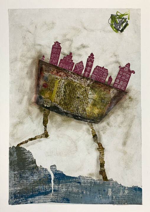 "Joint departure" başlıklı Tablo Claudia König (koenigsfigurine) tarafından, Orijinal sanat, Akrilik