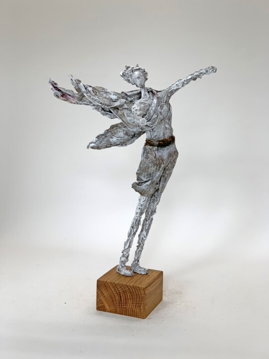 Sculpture intitulée "without Titel - Wor…" par Claudia König, Œuvre d'art originale, Papier mâché