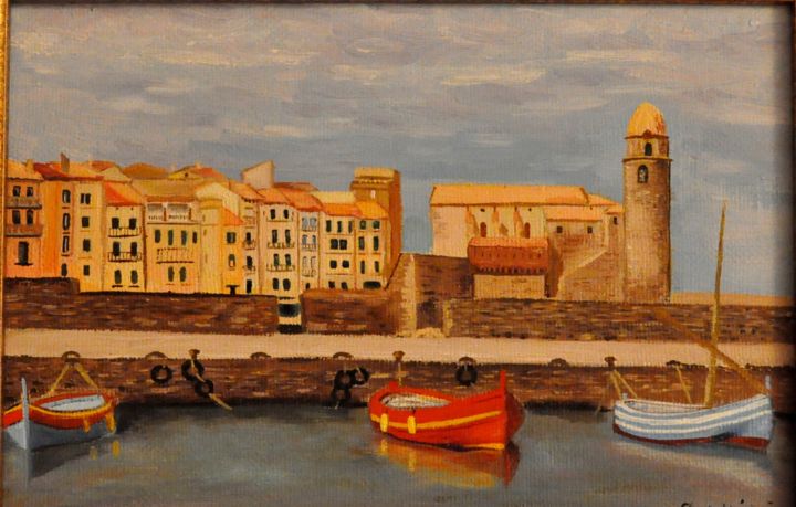 Peinture intitulée "collioure-2.jpg" par Claudie Peinture, Œuvre d'art originale