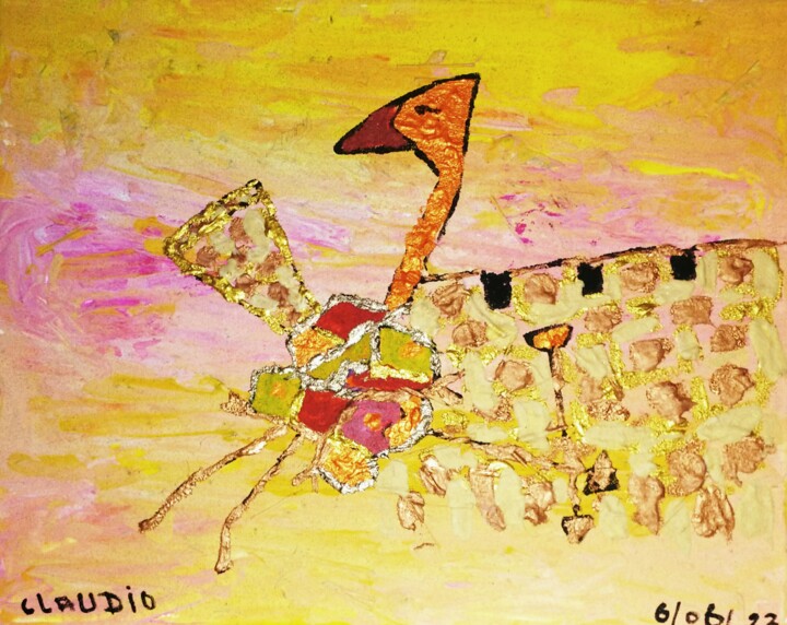 Pittura intitolato "La royale Tour de C…" da Claudie Savelli (CLAUDIE-SAVELLI-CLAUDIO), Opera d'arte originale, Acrilico Mon…