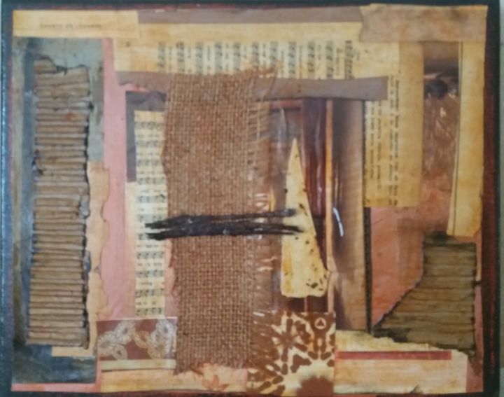 Collages getiteld "20191105_4" door Claudine Belloc, Origineel Kunstwerk, Collages