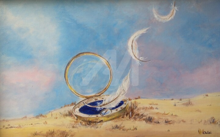 Peinture intitulée "autant-en-emporte-l…" par Claudine Brosseron, Œuvre d'art originale,