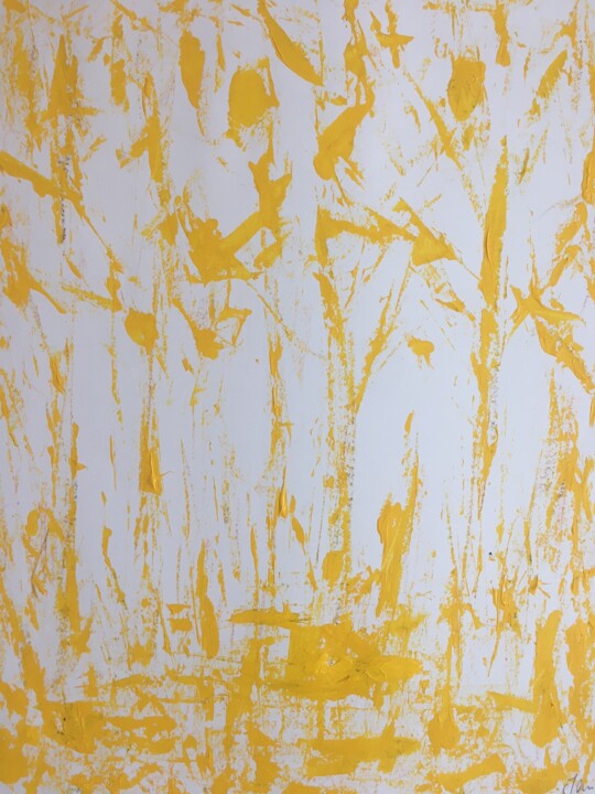 绘画 标题为“Variation 3” 由Claudine Janel, 原创艺术品, 丙烯 安装在纸板上
