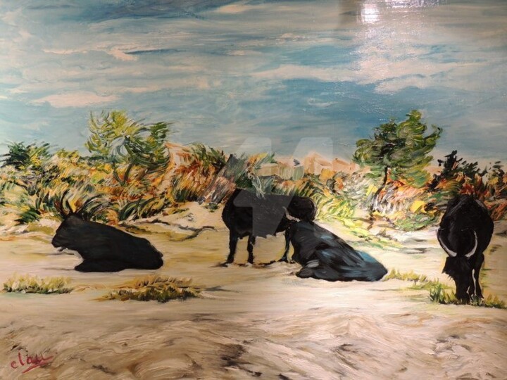 Peinture intitulée "12096198-1679774118…" par Clau Turkawka-Loumede, Œuvre d'art originale,