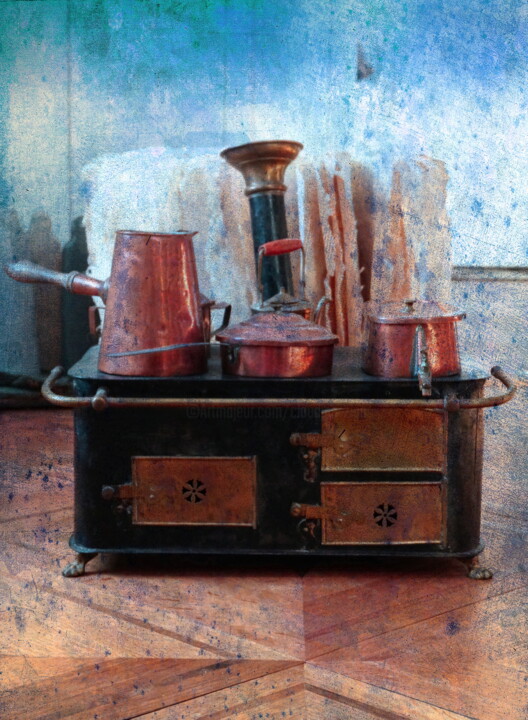 Photographie intitulée "La soupe sera bleue" par Claudine Ziga, Œuvre d'art originale,