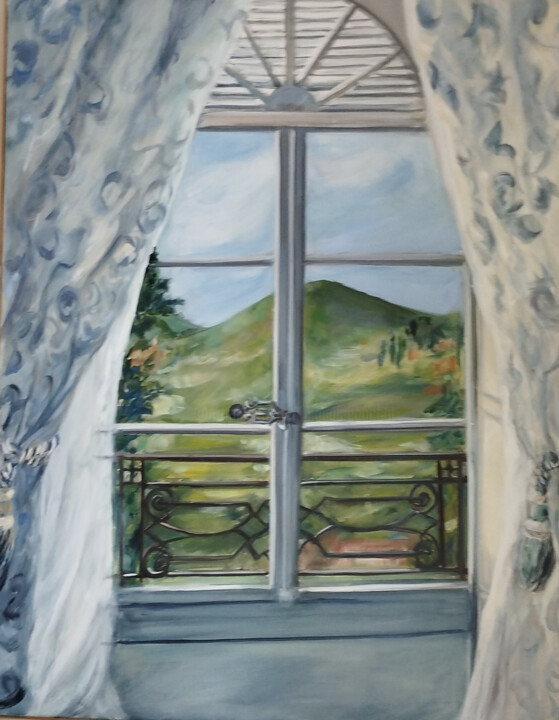 Картина под названием "Mont Boisé" - Claudine Pochat, Подлинное произведение искусства, Масло