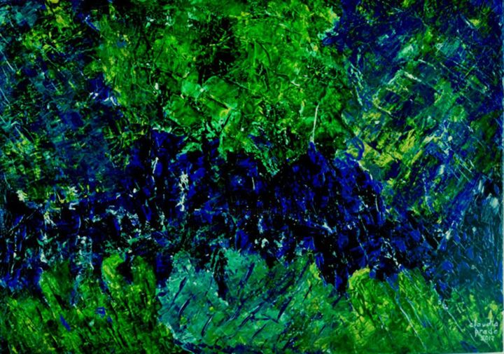 Painting titled "deep-ocean-oko-1200…" by Klauss, Original Artwork, Acrylic