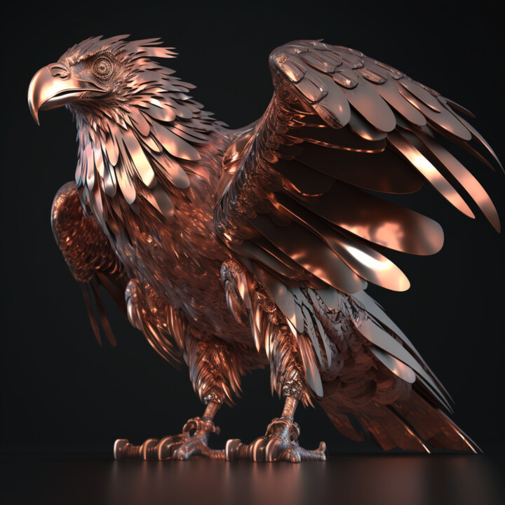 Arts numériques intitulée "Condor ai" par Claudio Pincas Feldman, Œuvre d'art originale, Image générée par l'IA