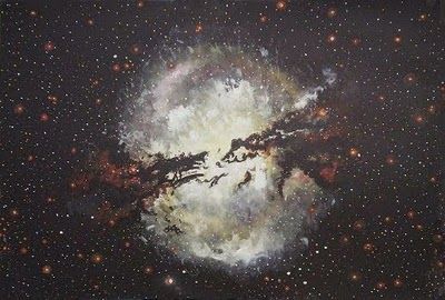 Картина под названием "Caos Galactico" - Claudio Tomassini, Подлинное произведение искусства