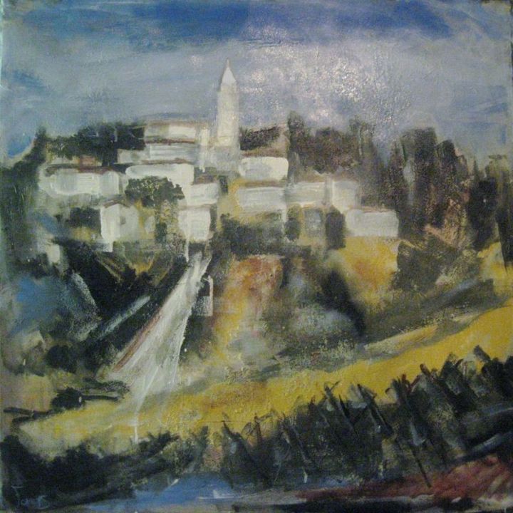 Pittura intitolato "grisignana.jpg" da Claudio Fornas, Opera d'arte originale,